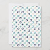 Tribal Arrows Baby shower Invitation, het is een j Kaart (Achterkant)