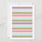 TRIBAL ARROWS | GOLD- EN MINTWEDINGINVITATIE KAART (Achterkant)