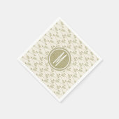 Tribal Arrows | Gold Glitter Monogram Servetten (Hoek)