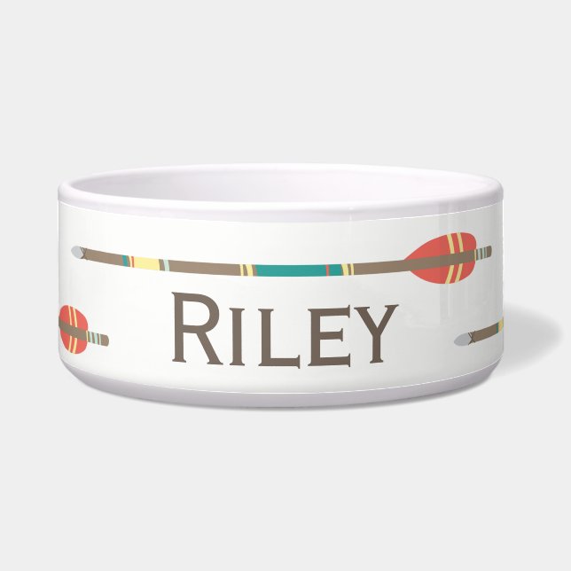 Tribal Arrows Pet Bowl Voerbakje (Voorkant)