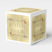 Tribal Arrows zijn dapper Baby shower Bedankdoosjes (Voorkant Zijde)