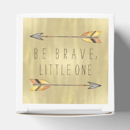 Tribal Arrows zijn dapper Baby shower Bedankdoosjes (Bovenkant)