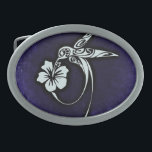 Tribal Art Bird Motif op Blue Gesp<br><div class="desc">Tribale vogelkunst.</div>