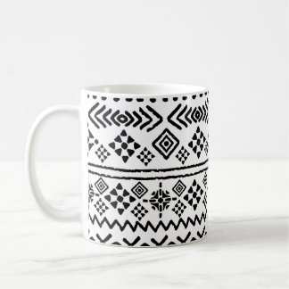 Tribal art boho: geometrisch naadloos. koffiemok