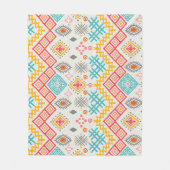 Tribal art: boho geometrische print. fleece deken (Voorkant)