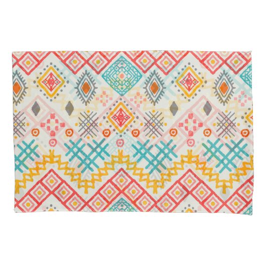 Tribal art: boho geometrische print. kussensloop (Voorkant)