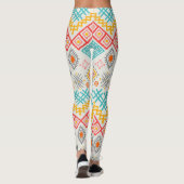 Tribal art: boho geometrische print. leggings (Achterkant)