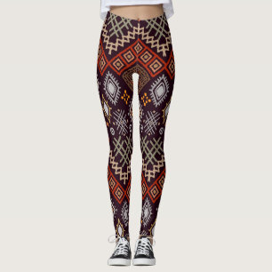 Tribal Art Boho geometrische print Leggings
