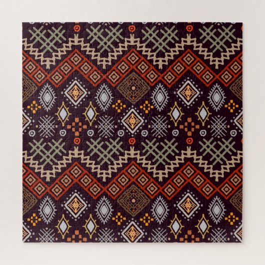 Tribal Art Boho geometrische print Legpuzzel (Verticaal)