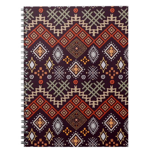 Tribal Art Boho geometrische print Notitieboek (Voorkant)