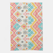 Tribal art: boho geometrische print. theedoek (Verticaal)