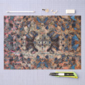 Tribal Art  bruin textuur Grunge Design Tissuepapier (Craft)