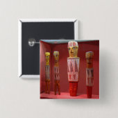 Tribal Art CB Vierkante Button 5,1 Cm (Voorkant /achterkant)