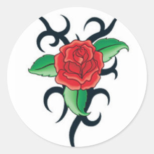 Tribal Art LIEFDE de onbeschaafde wereld Ronde Sticker