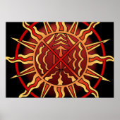 Tribal Art Poster Spitiual Native Art Print Poster (Voorkant)