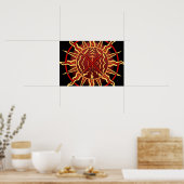 Tribal Art Poster Spitiual Native Art Print Poster (Keuken)