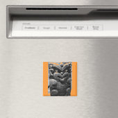 Tribal Art Potlood Magneet (Insitu (Vaatwasser))