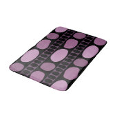 Tribal Art Rock Pattern Black Mauve Badmat (Gekanteld)