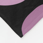 Tribal Art Rock Pattern Black Mauve Fleece Deken (Hoek)