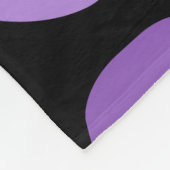 Tribal Art Rock Pattern Black Purple Fleece Deken (Hoek)