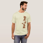 Tribal Aum T-shirt op lichte Shirten (Voorkant volledig)