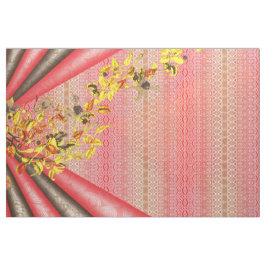 Tribal Autumn Wallpaper. Boho Butterfly Textile Stof