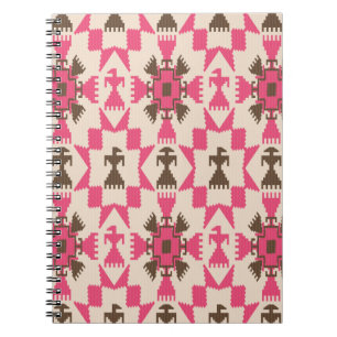Tribal aztec abstract naadloos patroon notitieboek