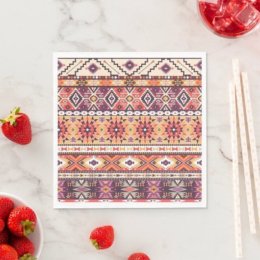 Tribal Aztec Artwork Napkins Servet