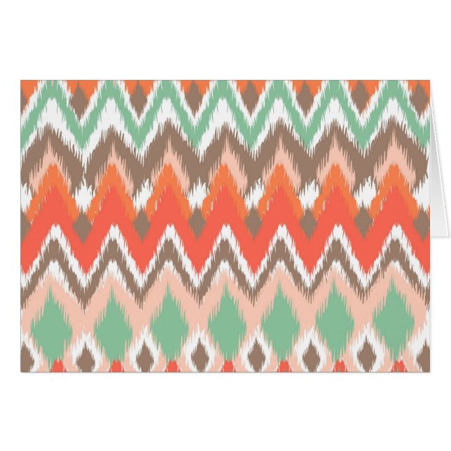 Tribal aztec chevron zig zag strepen chic Patroon (Voorkant Horizontaal)