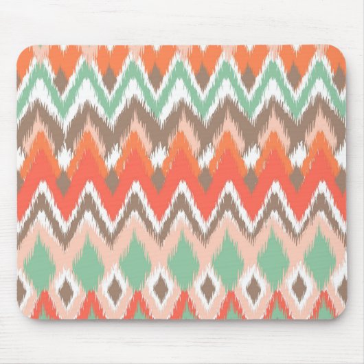 Tribal aztec chevron zig zag strepen chic Patroon Muismat (Voorkant)