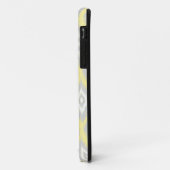 Tribal Aztec Geel & Grijs Modern Gepersonaliseerd Case-Mate iPhone Case (Achterkant/links)