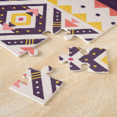 Tribal Aztec gestreept, geometrisch patroon. Legpuzzel (Zijkant)