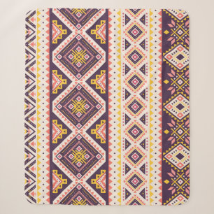 Tribal Aztec gestreept, geometrisch patroon. Sherpa Deken