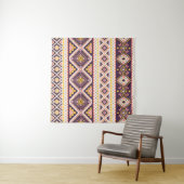 Tribal Aztec gestreept, geometrisch patroon. Wandkleed (In Situ (horizontaal))