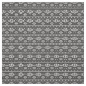 Tribal Aztec Grey and White Pattern Stof (Swatch)