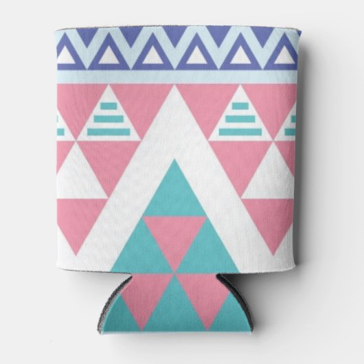 Tribal aztec kleurig patroon blikjeskoeler (Voorkant)