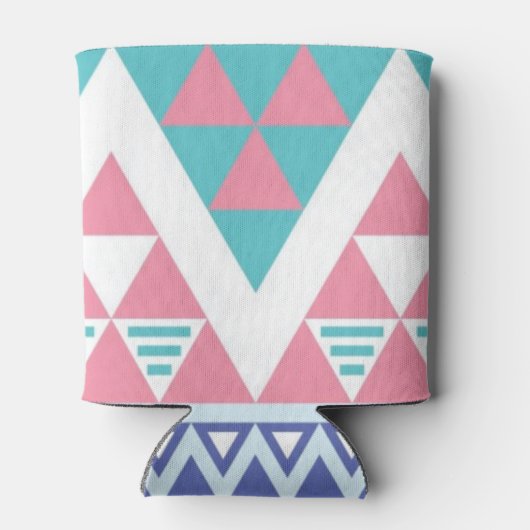 Tribal aztec kleurig patroon blikjeskoeler (Achterkant)