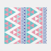 Tribal aztec kleurig patroon fleece deken (Voorkant (Horizontaal))