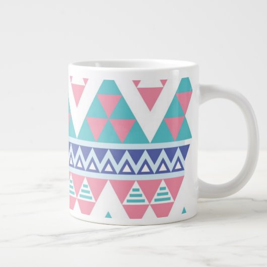 Tribal aztec kleurig patroon grote koffiekop (Rechts)