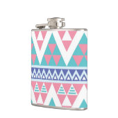 Tribal aztec kleurig patroon heupfles (Links)