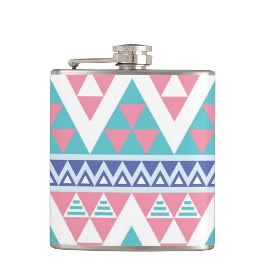 Tribal aztec kleurig patroon heupfles (Voorkant)