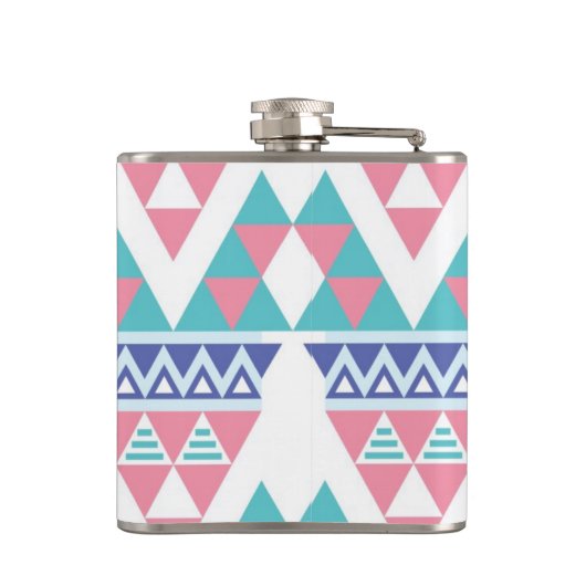 Tribal aztec kleurig patroon heupfles (Achterkant)