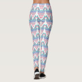 Tribal aztec kleurig patroon leggings (Achterkant)