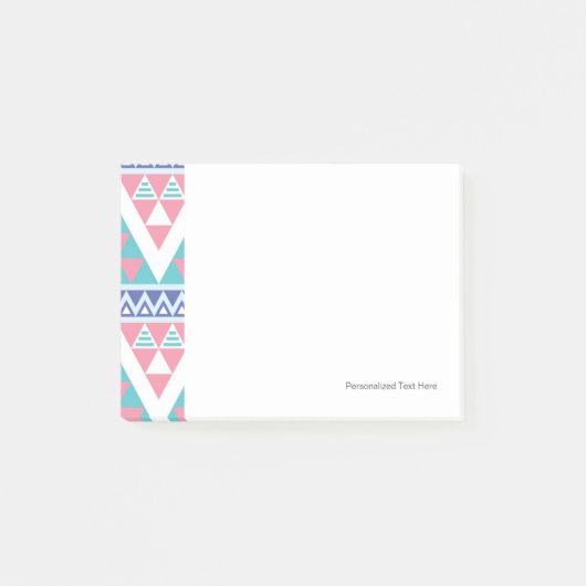 Tribal aztec kleurig patroon post-it® notes (Voorkant)