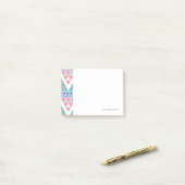 Tribal aztec kleurig patroon post-it® notes (Op bureau)