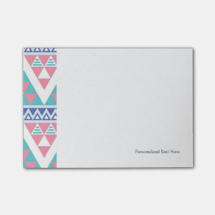 Tribal aztec kleurig patroon post-it® notes
