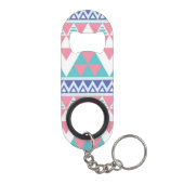 Tribal aztec kleurig patroon sleutelhanger flessenopener (Achterkant)