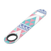 Tribal aztec kleurig patroon speed flessenopener (Voorkant Gekanteld)