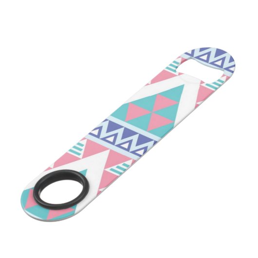 Tribal aztec kleurig patroon speed flessenopener (Achterkant Gekanteld)
