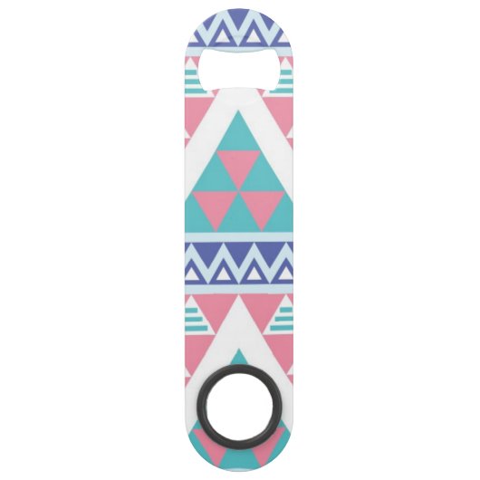 Tribal aztec kleurig patroon speed flessenopener (Voorkant)